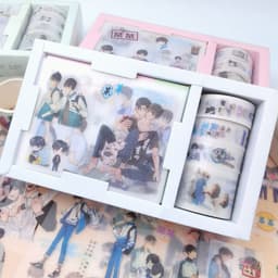 (mua 1 tặng 1) Băng dính GENSHIN NARUTO THIÊN QUAN SLIME JUJUTSU BOKU game washi tape sticker anime chibi trang trí 5
