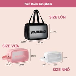 Túi Đựng Mỹ Phẩm Du Lịch Có Quai Xách - Túi Đựng Đồ Trang Điểm Skincare Chống Nước 6