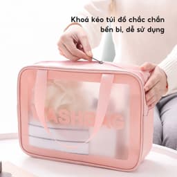Túi Đựng Mỹ Phẩm Du Lịch Có Quai Xách - Túi Đựng Đồ Trang Điểm Skincare Chống Nước 8