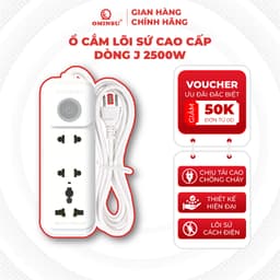 Ổ dây cắm điện OMINSU lõi sứ cao cấp dòng J 2500W an toàn chống cháy độ bền cao 1