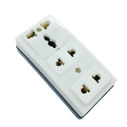 Ổ cắm điện OMINSU 3 cửa nhựa cao cấp chống đánh lửa chống cháy giật an toàn tiện lợi độ bền cao 2