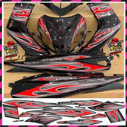 Tem Rời Exciter 2010 Tem Xe EX 2010 Mẫu Tem Lửa Hót decal 3Lớp 2