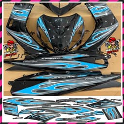 Tem Rời Exciter 2010 Tem Xe EX 2010 Mẫu Tem Lửa Hót decal 3Lớp 3