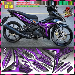 Tem Rời Dán Xe Exciter 150 Mẫu Đỏ Đen . Phối Nhiều Màu Cực Hot, Hàng 3 Lớp Chất Lượng Cao 3