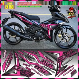 Tem Rời Dán Xe Exciter 150 Mẫu Đỏ Đen . Phối Nhiều Màu Cực Hot, Hàng 3 Lớp Chất Lượng Cao 1