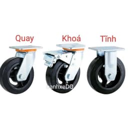 [KKTHN] Bánh Xe Cao Su Đúc Gang NTT Càng 5.5 Ly Đường Kính D125, D150, D200 Chịu Tải Nặng Từ 800kg -1200kg 4