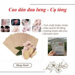 Combo 5 Gói Cao Dán Xương Khớp Cụ Tòng - Thảo Dược Tự Nhiên 5