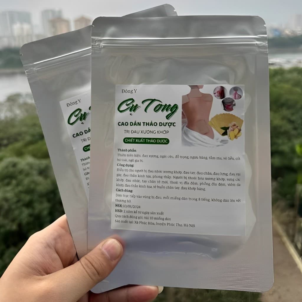 Combo 5 Gói Cao Dán Xương Khớp Cụ Tòng - Thảo Dược Tự Nhiên