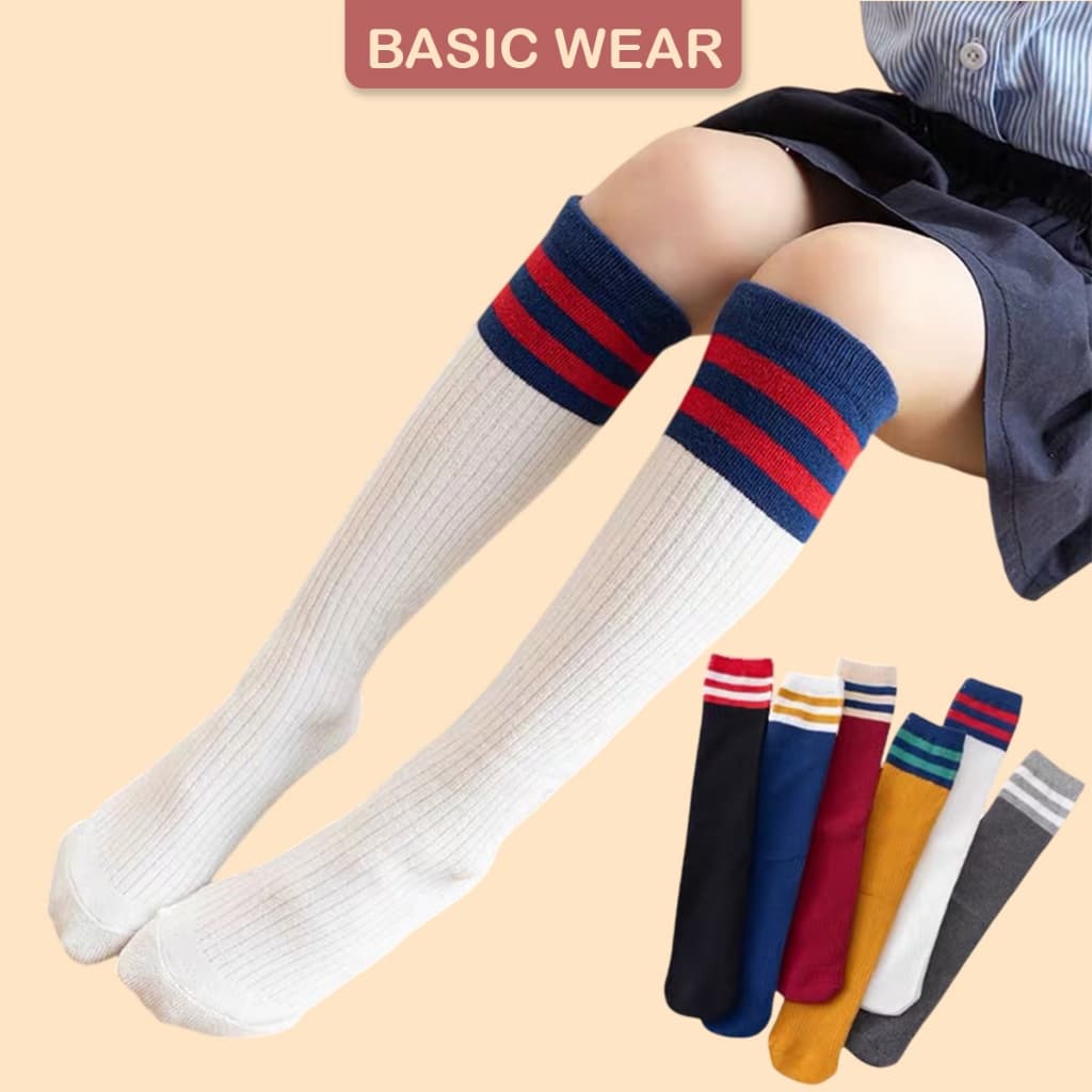 Tất đùi cho bé gái, phong cách Hàn Quốc, Tất cho bé từ 2 đến 15 tuổi, Vớ cao ngang đầu gối TT0