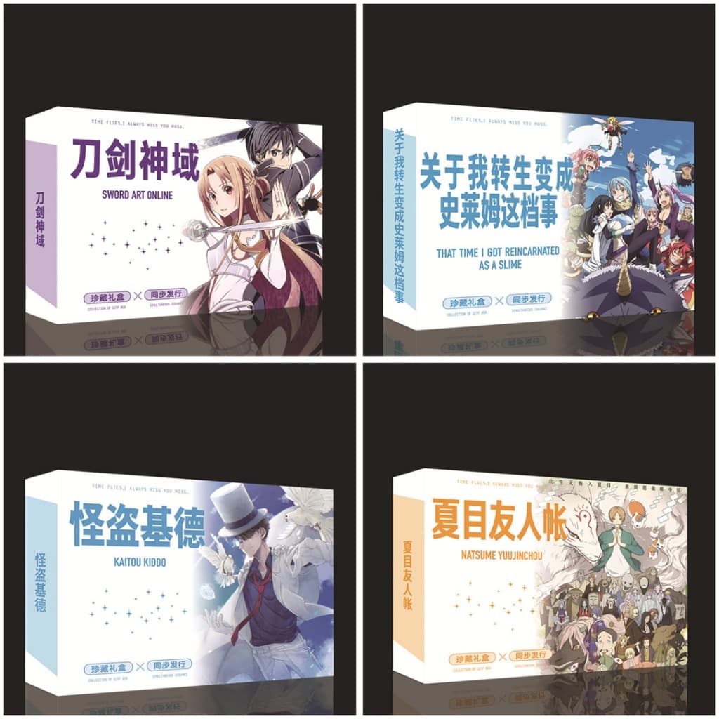 (tặng sticker) (LT-A5) Hộp quà tặng Hệ thống Boku Spirited away Bungou Iruma Identity Conan Honkai in hình anime boylove