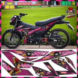 Tem Xe raider satria FI Tem Chế Satria Raider Mẫu PANDA Mới Decal 5Lớp 1