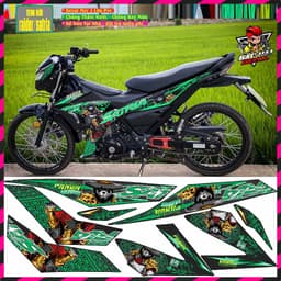 Tem Xe raider satria FI Tem Chế Satria Raider Mẫu PANDA Mới Decal 5Lớp 4