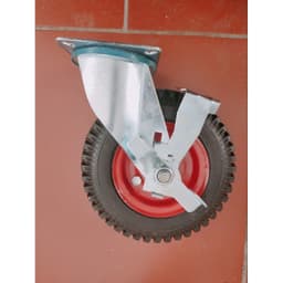 [KKTHN] Bánh Xe Cao Su Mâm Đỏ Đường Kính 20cm Cho Xe Đẩy Hàng, Xe Bánh Mì, Xe Mô Hình (Giá 1 Chiếc) 4