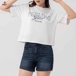 [ẨN] Quần Sooc Nữ GENVIET JEANS Chất Liệu Denim Co Giãn Cao Cấp, Cạp Cao Trẻ Trung Năng Độn 8585 4