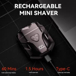 Máy cạo râu Enchen Mini X lưỡi cắt từ tính, có màn Led - Máy cạo râu Pinjing Cube 2in1 K9 -BH 6tháng 9