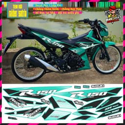 Tem Xe raider satria FI Tem Chế Satria Raider Phối Nhiều Màu Mới Decal 5Lớp 2