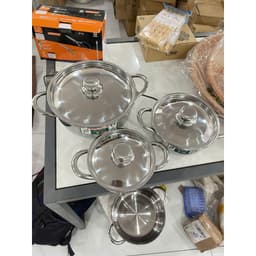 ( 1 Đáy ) Bộ 3 Nồi Inox Dùng Được Bếp Từ-Bộ Nồi Inox Tithafac 16-18-24cm 2