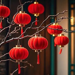 🏮05 QUẢ Đèn lồng đỏ nhung mini Trang trí Tết - Phụ kiện decor tết 2025, đèn lồng treo cây cảnh mini, trang trí mùa xuân 4