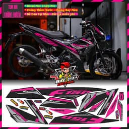 Tem Xe raider satria FI Tem Chế Satria Raider Mẫu Zin Phối Nhiều Màu Mới Decal 5Lớp 2