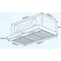 Hút mùi âm tủ Kocher Turbo X350T | X350D | Công suất 1800m3/h | Cảm biến vẫy tay|Bảo hành 3 năm tại nhà toàn quốc 9