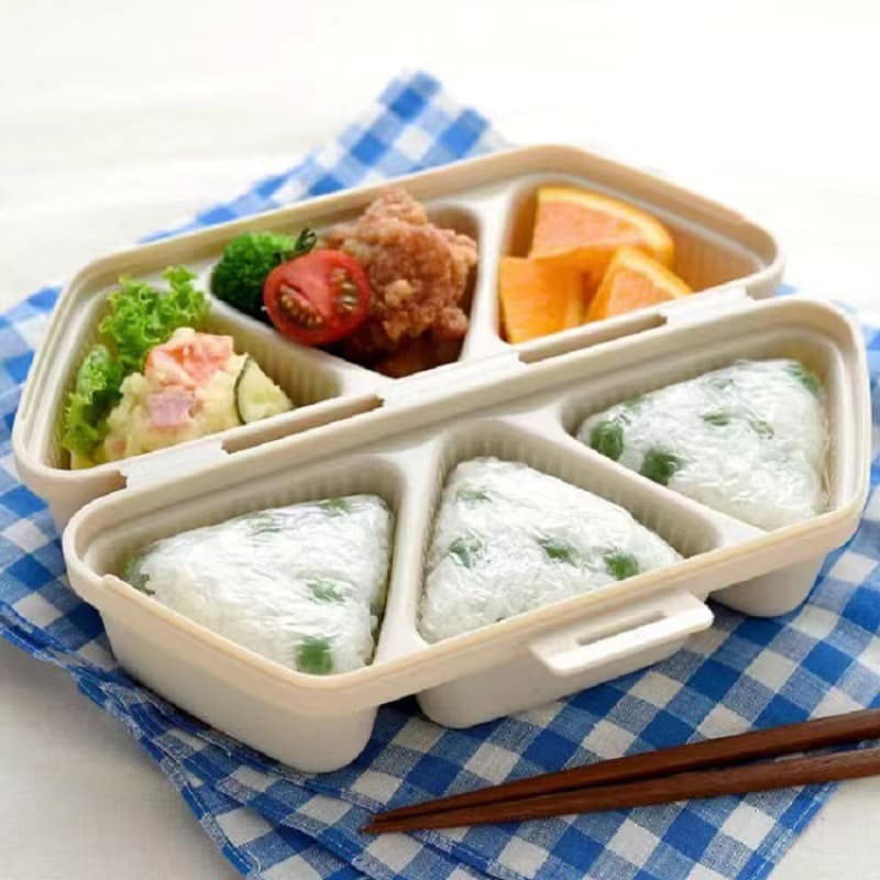 Khuôn Cơm Năm Hình Tam Giác, Khuôn Cơm Nắm Cho Bé, Khuôn Lục Giác, Khuôn Bento, Khuôn Cơm Năm Tự Làm