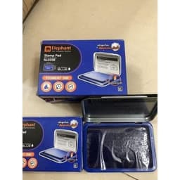 (sẵn mực) Khay Hộp Mực Dấu Lăn Vân Tay Điểm Chỉ công chứng đóng dập con dấu Chính Hãng Xanh Đỏ Đen 8