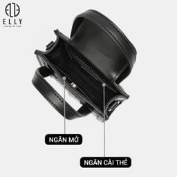 Túi xách nữ đeo chéo ELLY EL356 da tổng hợp cao cấp túi đeo vai xách tay thanh lịch thời trang chính hãng 5