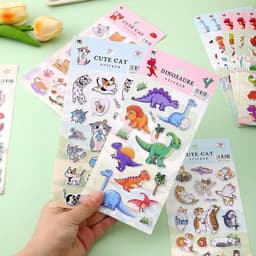Miếng Dán Sticker 3D Cho Bé Trai Bé Gái Bộ Dán Nổi Sticker Mix Nhiều Hình Dễ Thương Siêu Xinh 3