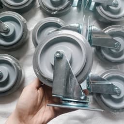 [KKTHN] Bánh Xe Rời TPR Chất Lượng Nhật Bản Cao Su Non Êm Đàn Hồi Rộng 32Mm Đường Kính D75, D100, D125 Thay Thế Cho Bánh Nhựa 7