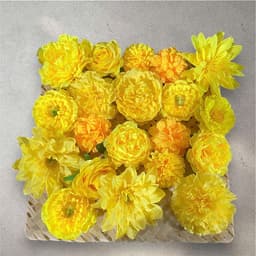 Set 20 đầu bông hoa mix các mẫu,  nhiều tone màu trang trí hộp quà, decor, giỏ hoa quả..(MIX HOA NGẪU NHIÊN) 4