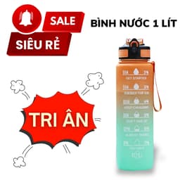 Bình nước giữ nhiệt cute bình đựng nước 1 lít có vòi tập thể thao 1000ml chia vạch mini 1500ml 2