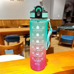 Bình nước giữ nhiệt cute bình đựng nước 1 lít có vòi tập thể thao 1000ml chia vạch mini 1500ml 5