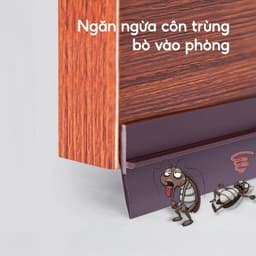 COMBO 2 Thanh Chặn Cửa Nhựa Chống Côn Trùng JYooHome Nẹp Xốp Nhựa Chặn Khe Cửa Cách Âm Gió Điều Hoà 5