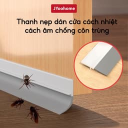 COMBO 2 Thanh Chặn Cửa Nhựa Chống Côn Trùng JYooHome Nẹp Xốp Nhựa Chặn Khe Cửa Cách Âm Gió Điều Hoà 1