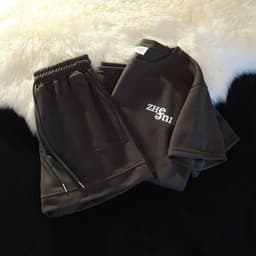 SET Bộ Quần Áo Nam Nữ ZHE APT Unisex - Đồ Bộ Thể Thao Nữ Chất Cotton Mặc Đi Chơi Du Lịch Ullzang 7