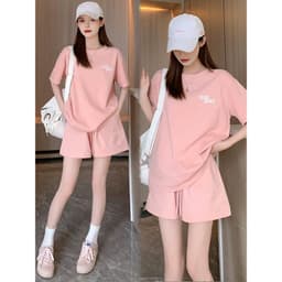 SET Bộ Quần Áo Nam Nữ ZHE APT Unisex - Đồ Bộ Thể Thao Nữ Chất Cotton Mặc Đi Chơi Du Lịch Ullzang 1