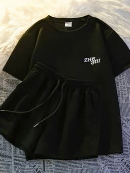 SET Bộ Quần Áo Nam Nữ ZHE APT Unisex - Đồ Bộ Thể Thao Nữ Chất Cotton Mặc Đi Chơi Du Lịch Ullzang 11