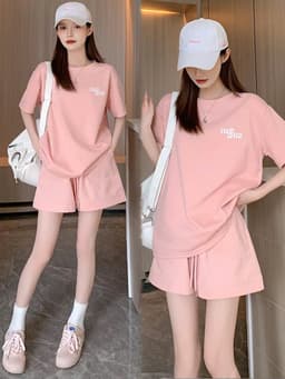 SET Bộ Quần Áo Nam Nữ ZHE APT Unisex - Đồ Bộ Thể Thao Nữ Chất Cotton Mặc Đi Chơi Du Lịch Ullzang 10