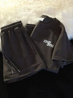 SET Bộ Quần Áo Nam Nữ ZHE APT Unisex - Đồ Bộ Thể Thao Nữ Chất Cotton Mặc Đi Chơi Du Lịch Ullzang 16