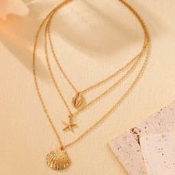 [Sẵn] 3 Dây Chuyền Vòng Cổ Sao Biển Ốc Sò Vintage Bohomian  Ocean Charm - Trang Sức Phụ Kiện Dây Chuyền 5