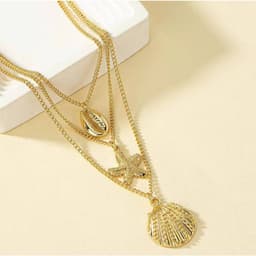 [Sẵn] 3 Dây Chuyền Vòng Cổ Sao Biển Ốc Sò Vintage Bohomian  Ocean Charm - Trang Sức Phụ Kiện Dây Chuyền 7