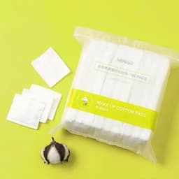 Bông tẩy trang Miniso gói 180 miếng dày dặn mềm mịn 6