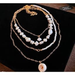 [Sẵn] Set 4 Vòng Cổ Nữ Layer Mặt Sò Ốc Biển Tự Nhiên Ocean Charm - Phụ Kiện Trang Sức Dây Chuyền 4