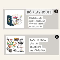 Bộ Đồ Chơi Nấu Ăn Playhouse 36 Chi Tiết, Bếp Có Đèn Đồ Chơi Cho Bé, Đồ Chơi Nấu Ăn Cho Bé, Memocshop 6