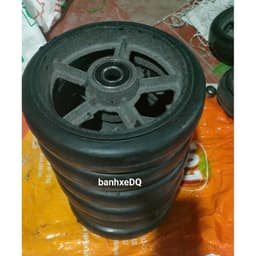 [KKTHN] Bánh Xe Cao Su Đúc Gang NTT Càng 5.5 Ly Đường Kính D125, D150, D200 Chịu Tải Nặng Từ 800kg -1200kg 8