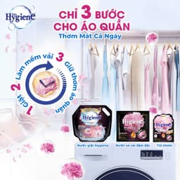 Dây 12 gói nước xả vải Hygiene 20ml siêu thơm, mềm vải, nhiều mùi hương 9