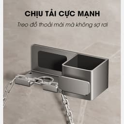 Giá kệ để máy sấy nhà tắm KIVA, giá treo máy sấy lắp đặt dán tường, chất liệu nhôm hàng không. 3