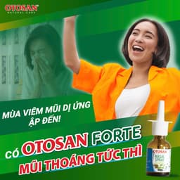 Xịt Mũi Otosan Nasal Spray Forte Lọ 30ml Giảm Ngay Tắc Nghẹt Chảy Nước Mũi Phục Hồi Niêm Mạc 9