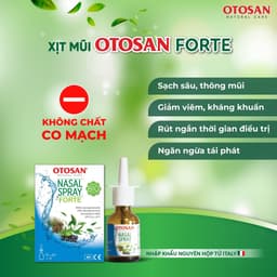 Xịt Mũi Otosan Nasal Spray Forte Lọ 30ml Giảm Ngay Tắc Nghẹt Chảy Nước Mũi Phục Hồi Niêm Mạc 3