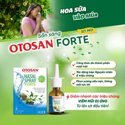 Xịt Mũi Otosan Nasal Spray Forte Lọ 30ml Giảm Ngay Tắc Nghẹt Chảy Nước Mũi Phục Hồi Niêm Mạc 8